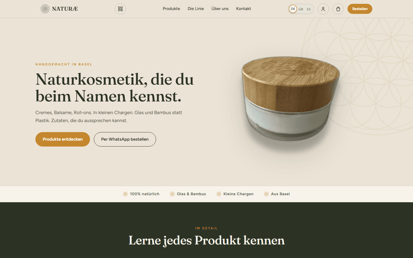 NATURÆ Cosmetics — Swiss Handmade Skincare